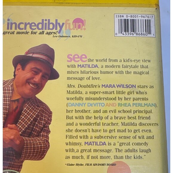 Matilda VHS Tape Columbia TriStar Home Video 1996 Family Classic Danny DeVito - Picture 5 of 6